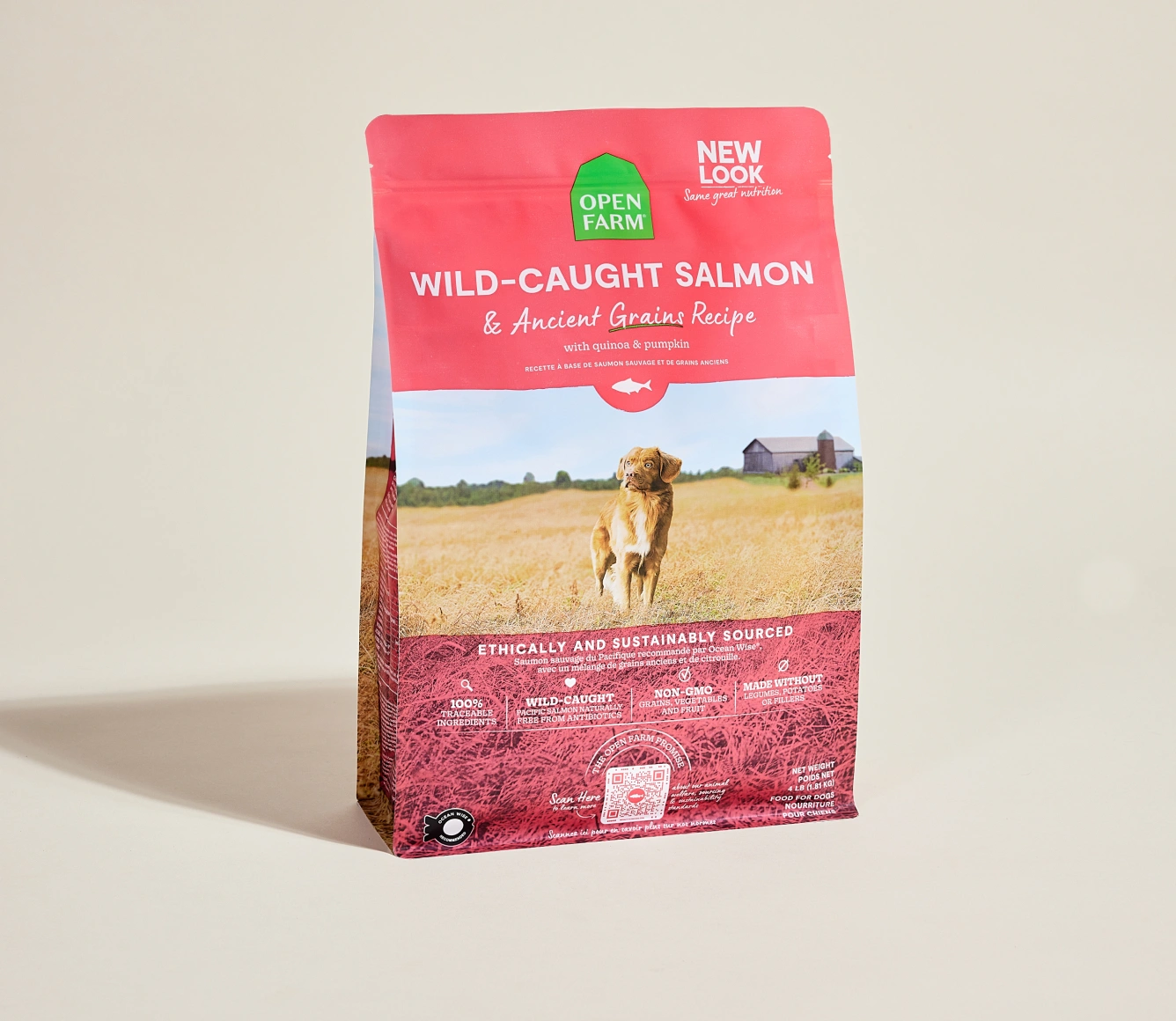 Ocean Feast: Wild Salmon & Wholesome Grains Dog Food - Your Pup's Dream Dinner